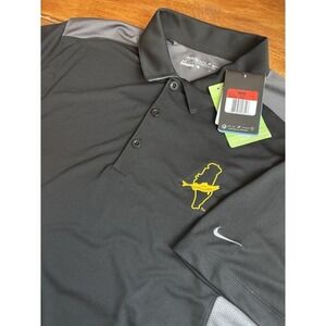 Nike Golf Shirt Men Large BATTLE‎ ON BAGO Ice Fishing Lake Winnebago Oshkosh NEW